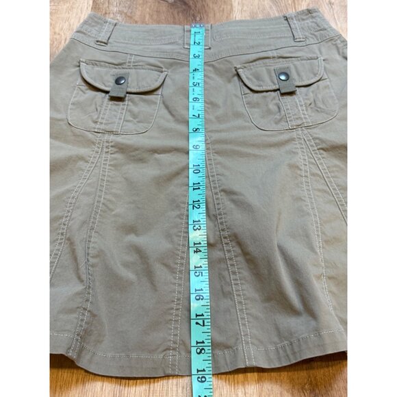 Kühl Womens‎ Khaki Utility Skirt Size 2 Cotton/Nylon/Spandex Blend - Picture 6 of 6